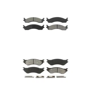 For 2001-2002 Dodge Ram 2500 3500 Front Rear Semi-Metallic Brake Pads Kit - Picture 1 of 4