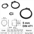 External Circlips Retaining Rings Snap Clip Sizes 3mm<80mm DIN 471 Spring Steel