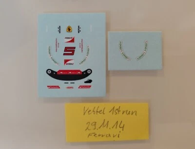 Ferrari F2012 Sebastian Vettel Debut Decals November 2014 1/18 Formel1 - Bild 1 von 2