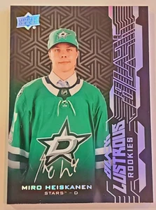 Autógrafo 2018-19 Upper Deck Black Lustrous Rookies #LR-MH Miro Heiskanen automático - Imagen 1 de 14