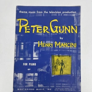 Partituras vintage 1959 Peter Gunn con tema de TV de Henry Mancini - Imagen 1 de 4