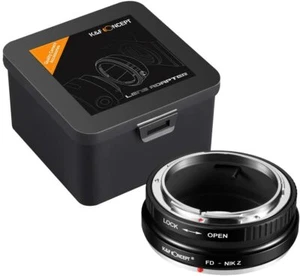 K&F Concept Manual Lens Adapter for Canon FD FL Lens to Nikon Z Z6 Z7 Cameras - Picture 1 of 6