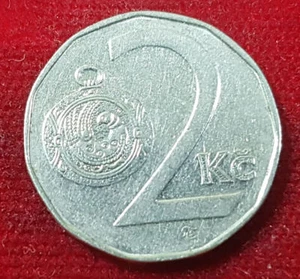2 Koron Korun Koruna Crowns 1994 Czech Republic KC Kč Czech Republic - Picture 1 of 2