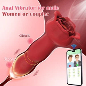 Thrusting Anal Butt Plug Dildo Vibrator Prostate Massager Sex Toys for Men Women - Picture 1 of 16