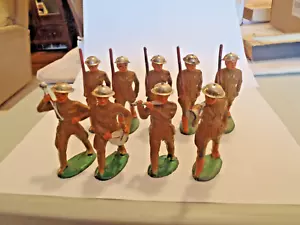 Vintage Barclay Dimestore Toy Soldiers-Band and Marchers-Very Good - Picture 1 of 8