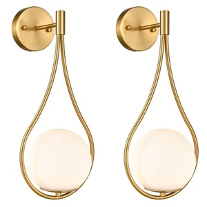 HOLKIRT Mid-Century Modern Wall Sconces Bathroom Globe Vanity Light Fixture B... - Picture 1 of 9