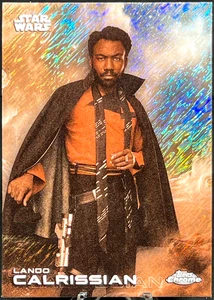 2025 Chrome Star Wars 🔥 LANDO CALRISSIAN Black and White Shimmer CASE HIT (SP) - Picture 1 of 4