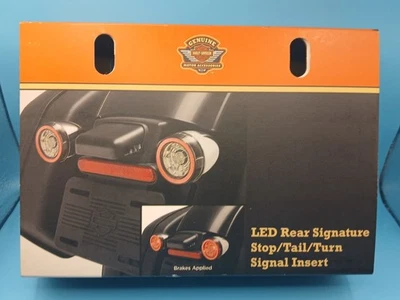 Genuine Harley Davidson Acc. LED Rear Signature Stop/Tail/Turn Signal Inserts - Image 1 of 4