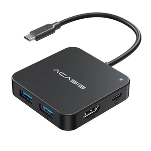 USB C Hub 10Gbps, 6-in-1 Multiport Adapter with 4K 60Hz HDMI, 100W Power Deli... - Picture 1 of 6