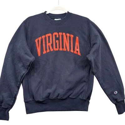 Virginia Cavaliers Champion Reverse Weave Sweatshirt Mens Small Blue Basketball - Image 1 of 4