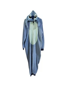 Disney Stitch One Piece Plush Halloween Costume Hood Adult Size XLarge Blue Lilo - Picture 1 of 3