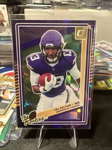 2025 Panini Donruss The Rookies Tai Felton Minnesota Vikings  - Bild 1 von 2