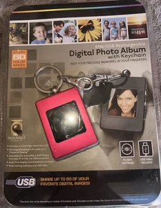 Digital Photo Album W/Keychain New 8Mb/USB Rechargeable 1.4" High Resolution LCD - Picture 1 of 5