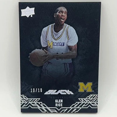 2013-14 Upper Deck Black Silver Glen Rice #41 /10 - Image 1 of 2