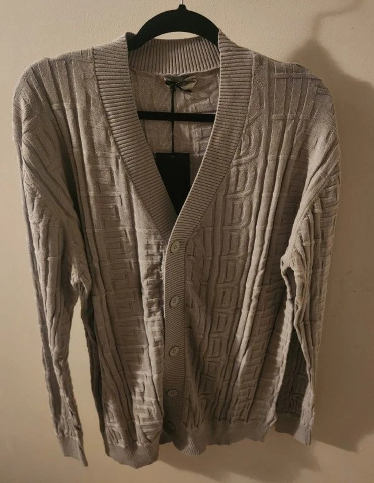 Шерстяной кардиган с логотипом Fendi FF Италия размер XL - Изображение 1 из 1