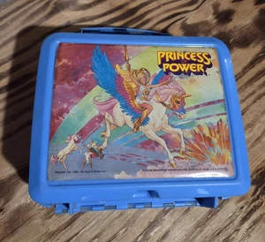 Vtg Rare Blue Lunchbox She-Ra Princess of Power Aladdin 1985 Lunch Box - Picture 1 of 5
