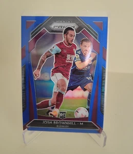 2020/21 PANINI PRIZM PREMIER LEAGUE JOSH BROWNHILL RC BLU PRIZM #55 SER 191/199 - Foto 1 di 2