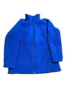 Vintage Kathmandu Eco-Fleece Jacket Womens Size 16 Blue Outerwear Full Zip Retro - Picture 1 of 9