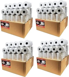 3 1/8 x 230 Thermal Paper  50 Rolls x 4 Cases = 200 Rolls BPA Free for Epson - Picture 1 of 11