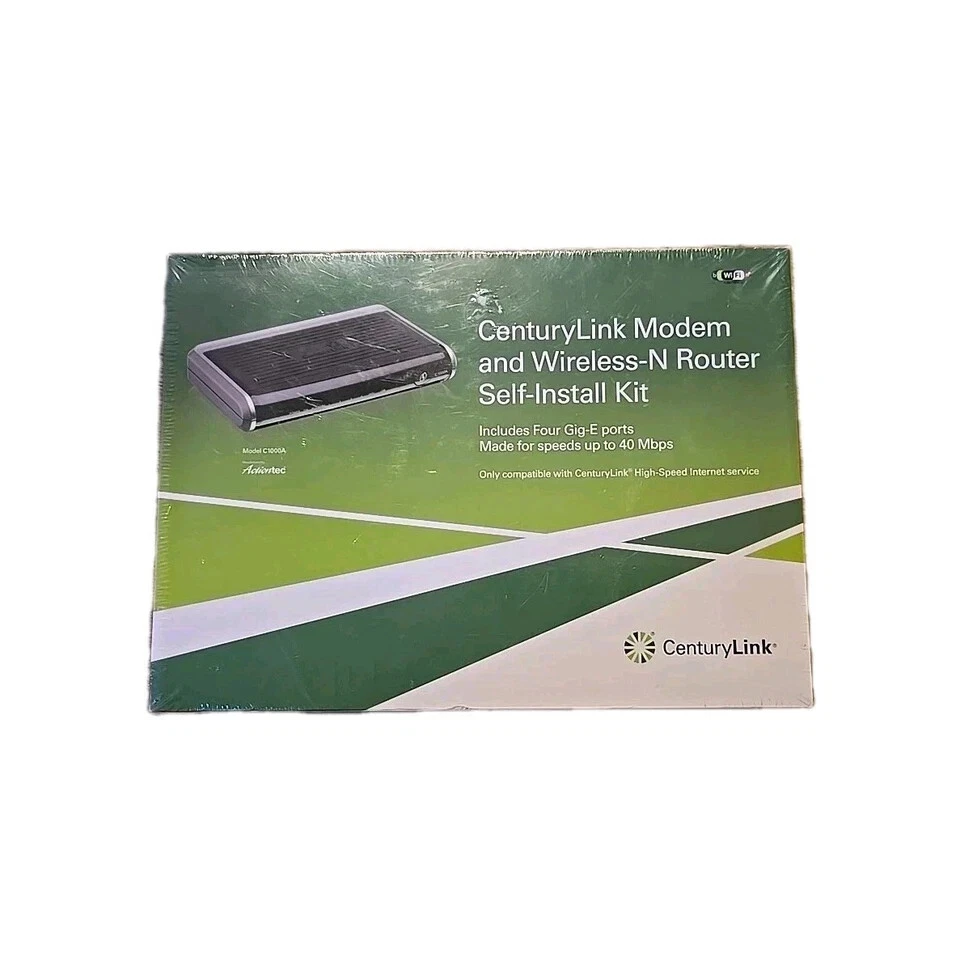 ACTIONTEC C1000A DSL WiFi MODEM ROUTER COMBO (CenturyLink & Dishnet) - Image 1 of 4