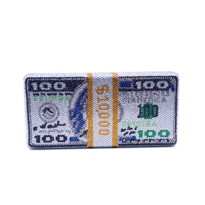 Women crystal clutch hot stamping technology $100 design Evening Bag handbags - Picture 1 of 6