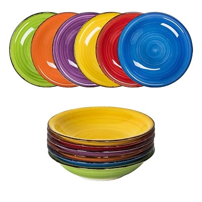 Tassen Set Müsli Schale Schüssel Kaffeebecher Speise Teller Essteller Tasse bunt - Bild 1 von 4