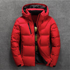 Men Winter Warm Coat Duck Down Jacket Outdoor Outwear Cotton Padded Hooded Parka