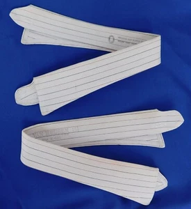 2 vintage collars striped Van Heusen size 15.5 detachable style 11 1940s 1950s - Picture 1 of 2