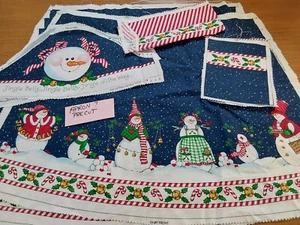 Daisy Kingdom Snowman Christmas Apron Precut 1999 or Fabric Crafting Pieces - Picture 1 of 5