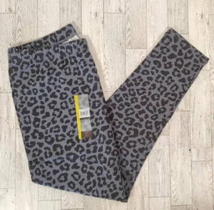 Ankle Leggings 3X GRAY LEOPARD Print Stretch No Boundaries Juniors NEW - Picture 1 of 6