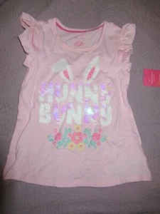 nwt Isaac Mizrahi pink sequin bunny angel wing top girls 4 free ship USA - Picture 1 of 2