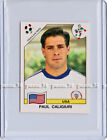 RARE !! ROOKIE Sticker PAUL CALIGIURI "WORLD CUP - ITALIA 90" Panini