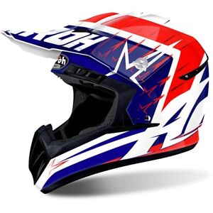 Airoh Switch Startruck Motocross Off Road Enduro MX Peak BMX ACU Helmet - Red