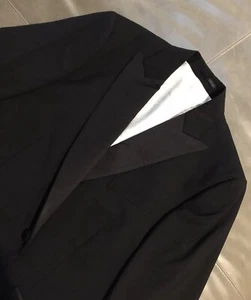 NWT Duchamp London SE Italy Peak Lapel Working Cuff Slim Tuxedo Jacket 44R $1995 - Picture 1 of 11