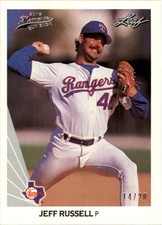 2012 Leaf Memories 90 Leaf Buyback Silver #152 Jeff Russell /20