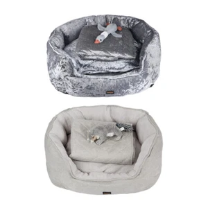 Pawz Pet Bed Set Calming Bed Warm Soft Blanket Cushion Sleeping Kennel Dog Toy - Picture 1 of 33
