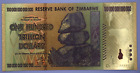 Zimbabwe $100 Trillion Dollars Gold Bill Banknote Money Collection Certificate