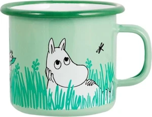 Taza esmalte Moomin Boys in the Garden MUURLA 2.5dl *NUEVA - Imagen 1 de 1