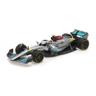 1:18 Minichamps 110220044 Lewis Hamilton Mercedes AMG W13 5th Spanish GP 2022 - Image 1 of 4