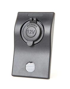 Marine Boat RV Waterproof Cigarette Socket Switch Panel With 15A Circuit Breaker - Imagen 1 de 1