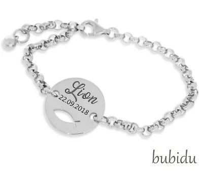 GALWANI TAUFARMBAND GESCHENK ZUR TAUFE BABY KINDERSCHMUCK 925 SIlBER