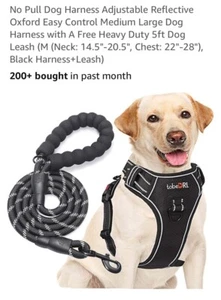 No Pull Dog Harness Adjustable Reflective Oxford Easy Control Medium/ Large #539 - Picture 1 of 6