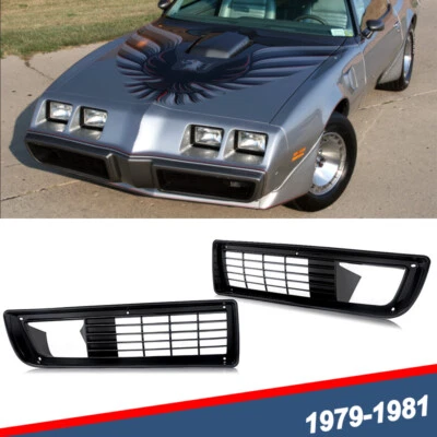 Fit For 1979-1981 Pontiac Firebird Trans Am Front Nose Bumper Grill Cover Set Foto 1 de 4