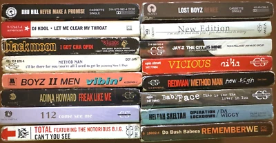 R&B/SOUL/HIP HOP - 16 CASSETTE TAPE LOT - JAY -Z/ NEW EDITION/ METHOD MAN + MORE Foto 1 de 4