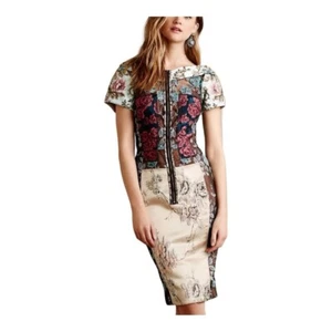NWOT Anthropologie Pieced Brocade Dress Byron Lars Size 0 - Picture 1 of 5