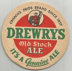 Drewrys Old Stock Ale 1940 "Mountie and Horse South Bend EN "Genuino" - Imagen 1 de 1