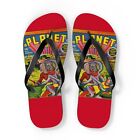 Planet Comics #2 Flip Flops Red *Multiple Sizes Available*