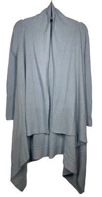 Cárdigan asimétrico drapeado de cachemir azul cielo suéter 360 CASHMERE XS para mujer Foto 1 de 4