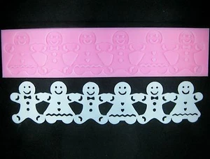 Molde de encaje de silicona para hombre pan de jengibre de Fairie Blessings - Imagen 1 de 7