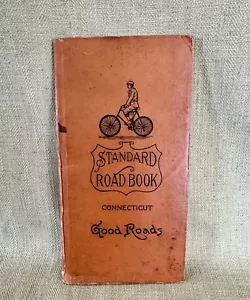 1897 Connecticut Standard Roadbook, Gute Straßen, Fahrrad Radfahren Kartenbuch - Bild 1 von 8